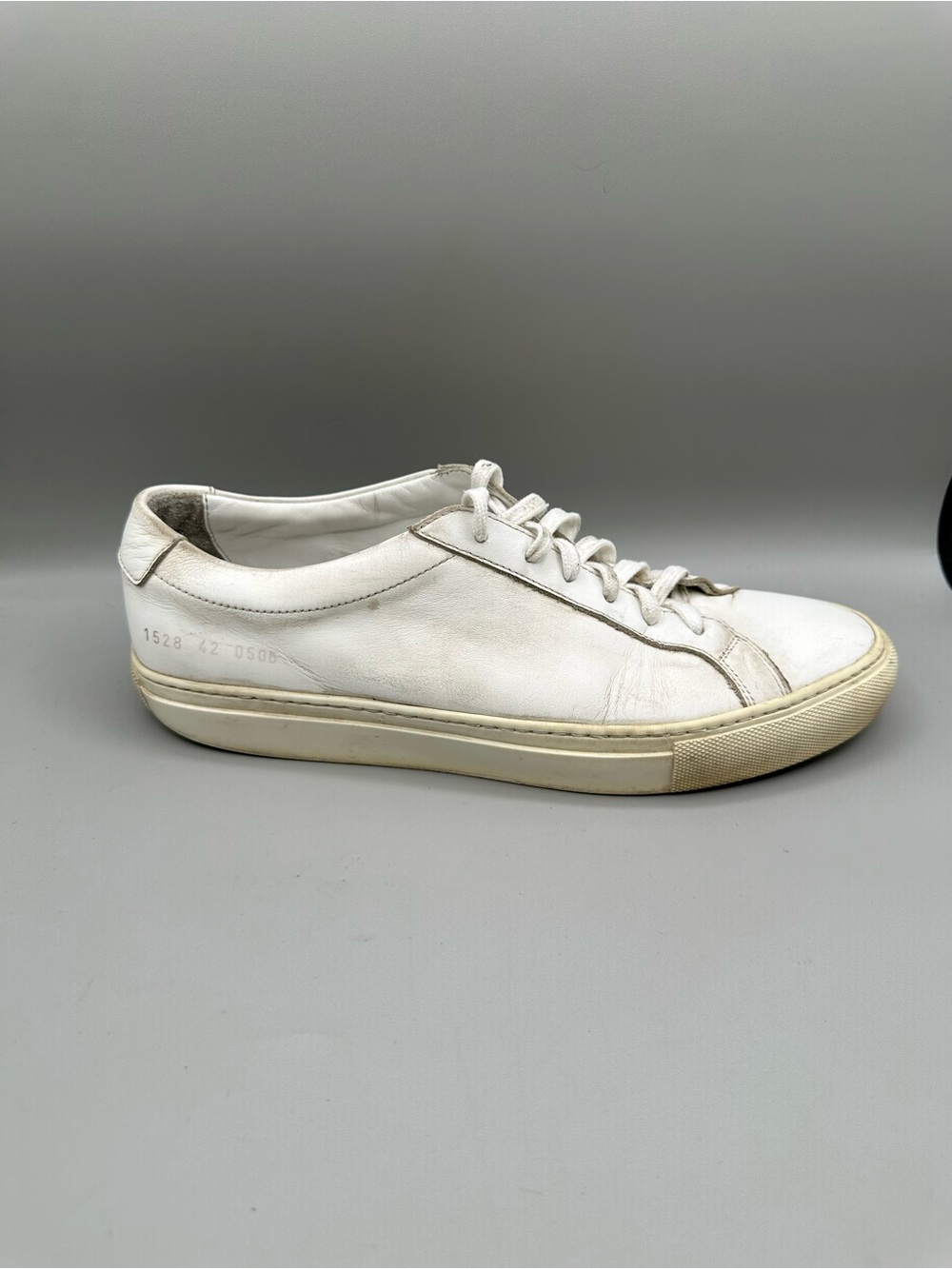 Common Projects Original Achilles Low Leather Sneakers Mens 42 White